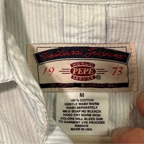 STYLE BUNDLE Women’s Vintage Blue Jacket Shirt Sweater Pepe Jeans plaid M L - Picture 13 of 16